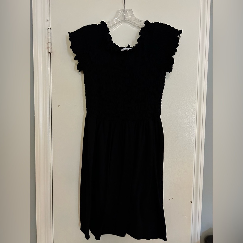 Black Loft dress, size L, measurements in pics!